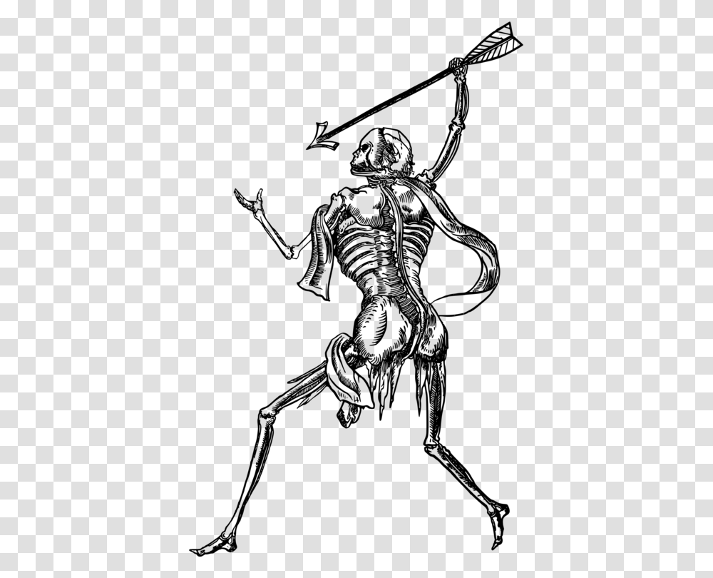 Artskeletonmonochrome Photography Human Skeleton Warrior Artwork, Gray, World Of Warcraft Transparent Png