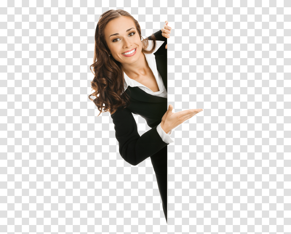 Artsperformancegesture Business Woman Pointing, Sleeve, Long Sleeve, Female Transparent Png