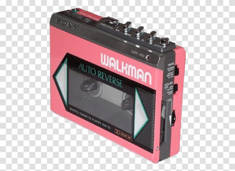 Artsy Grungeaesthetic Retro Sticker By Aubrey Pink Walkman, Electronics, Scoreboard, Cassette Player, Tape Player Transparent Png