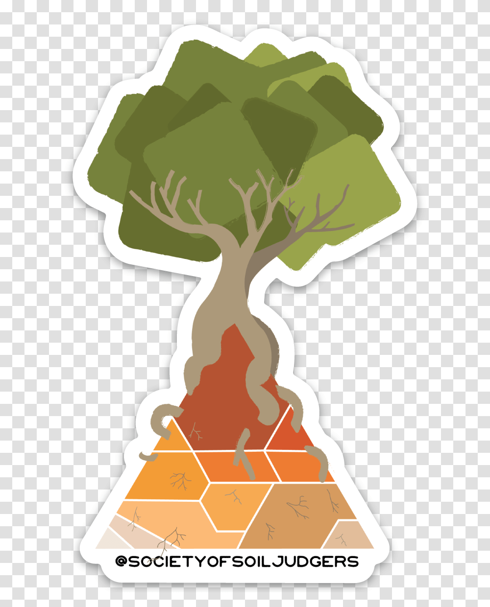 Artsy Texture Triangle Sticker Download Science Of Environment Stickers, Plant, Food, Nature, Outdoors Transparent Png