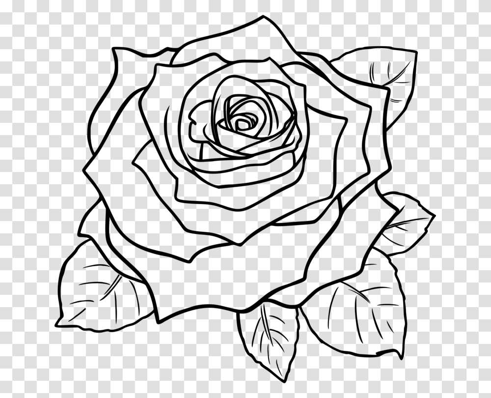 Artsymmetryrose Order Rose Clipart Black And White Flowers, Gray, World Of Warcraft Transparent Png