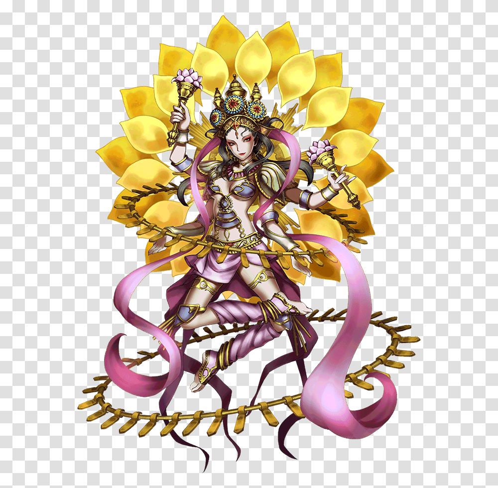 Artwork Of Lakshmi Final Fantasy Brave Exvius All Esper, Person, Poster, Advertisement Transparent Png