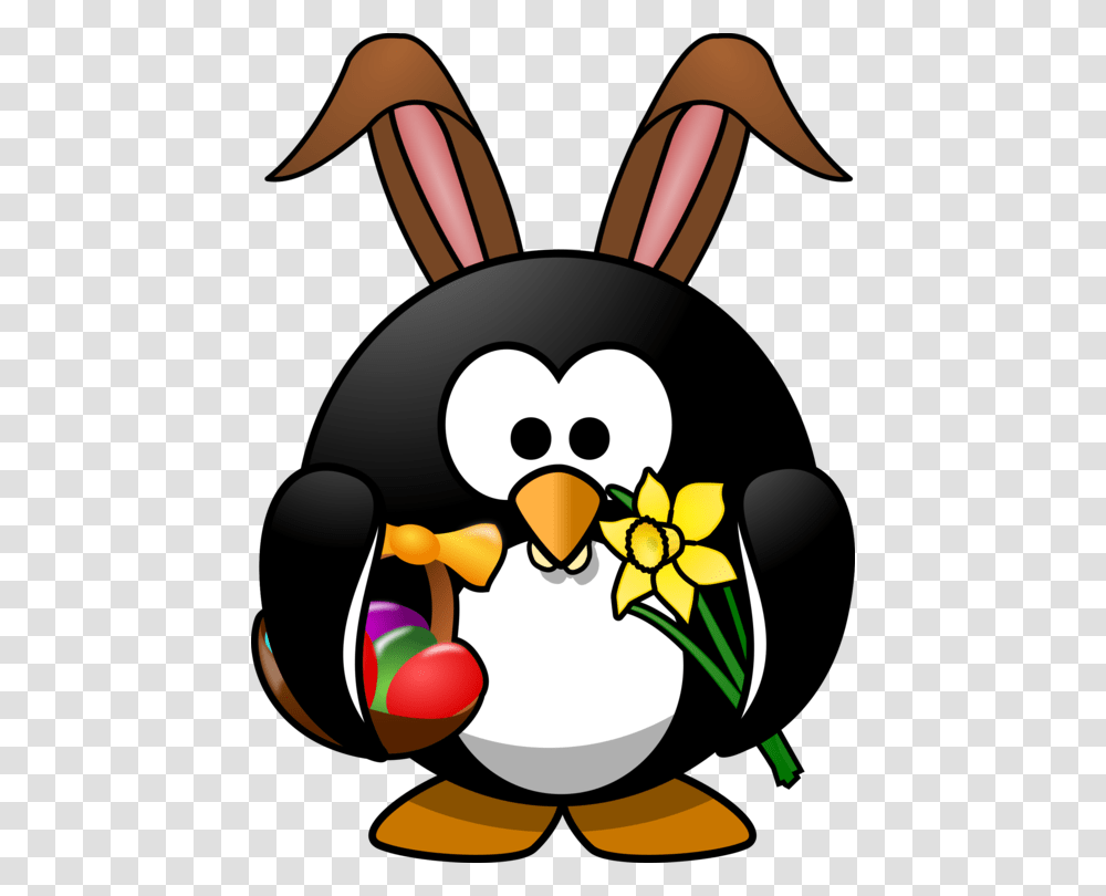 Artworkbeakpenguin Happy Easter Penguin, Lamp, Animal, Bird, Food Transparent Png