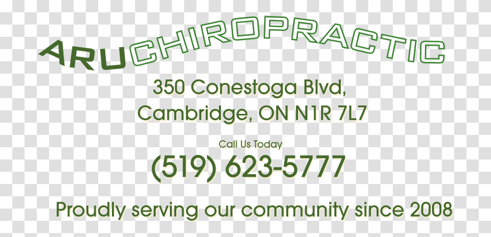 Aru Chiropractic Cambridge Ontario Chiropractor Massage Community, Word, Alphabet, Bazaar Transparent Png