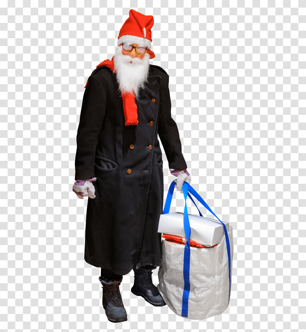 As Improvised Jultomten Aka Santa Claus Image Costume Hat, Apparel, Coat, Overcoat Transparent Png
