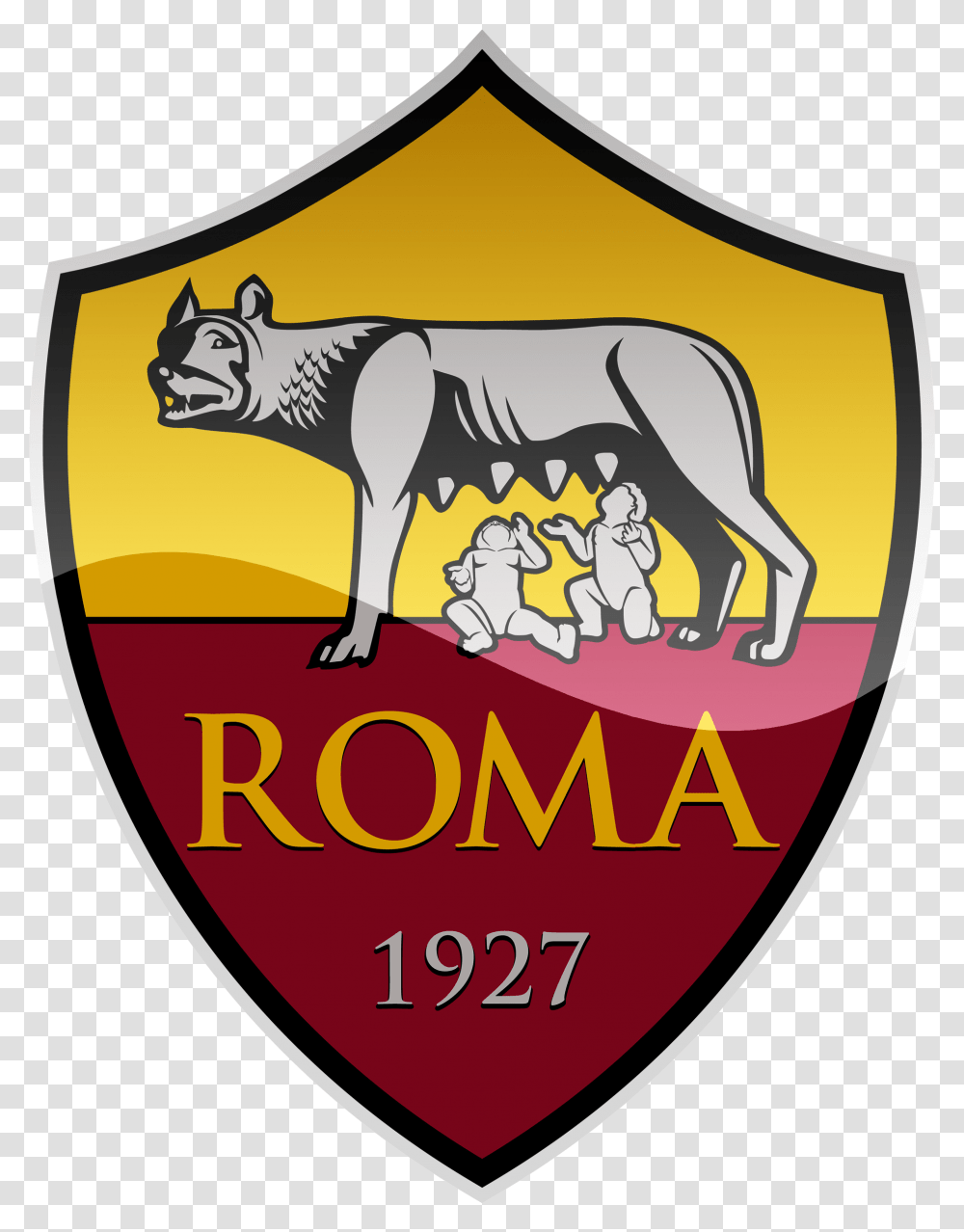 As Roma Hd Logo Roma Logo Dream League Soccer 2019, Armor, Shield, Poster, Advertisement Transparent Png