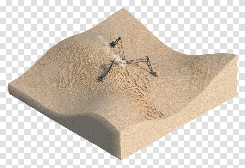 As The Wind Blows More And More Sand Accumulates On Scale Model Architecture Dunes, Soil, Fossil, Insect, Invertebrate Transparent Png