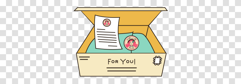 As We Go Along A Cute Care Package From Your Aunt Flo, Label, Flyer, Paper Transparent Png