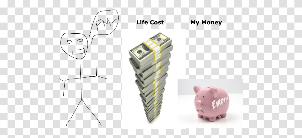 As You Can See Im Just A Normal Person Trying To Cash, Piggy Bank, Money, Dollar Transparent Png