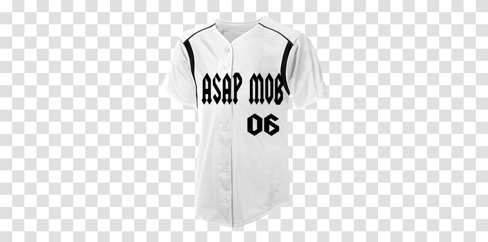 Asap Mob 06 Adult 100 Polyester Baseball Jersey Augusta Sportswear Baseball Uniform, Clothing, Apparel, Shirt, T-Shirt Transparent Png