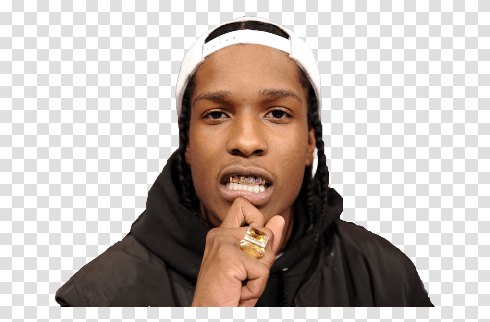 Asap Rocky Asap Rocky Background, Person, Clothing, Finger, Face Transparent Png