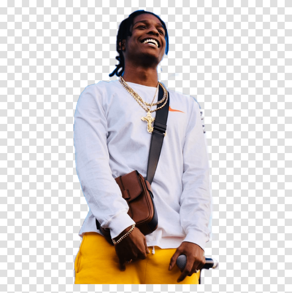 Asap Rocky Asaprocky Asap Asap Rocky Lumier Garson, Person, Human, Necklace, Jewelry Transparent Png