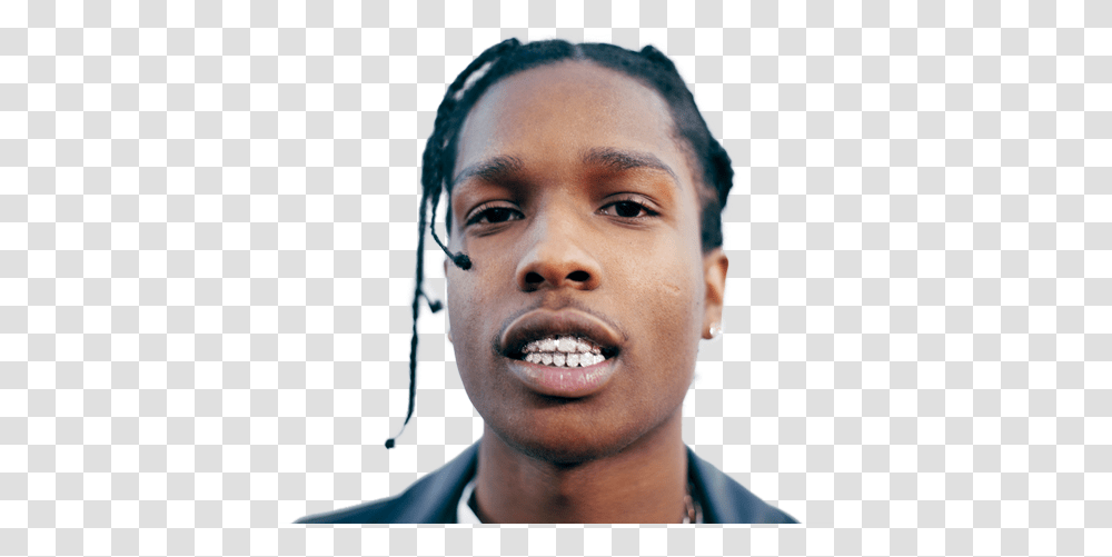 Asap Rocky Face Scar Asap Rocky Only Face, Head, Person, Teeth, Mouth Transparent Png