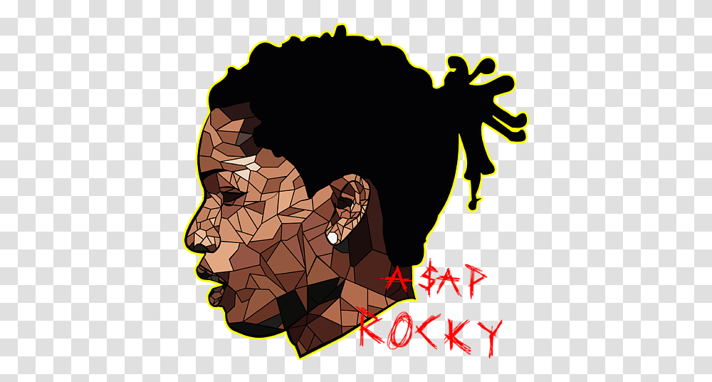 Asap Rocky Wpstore T Shirt Hair Design, Person, Text, Diagram, Graphics Transparent Png