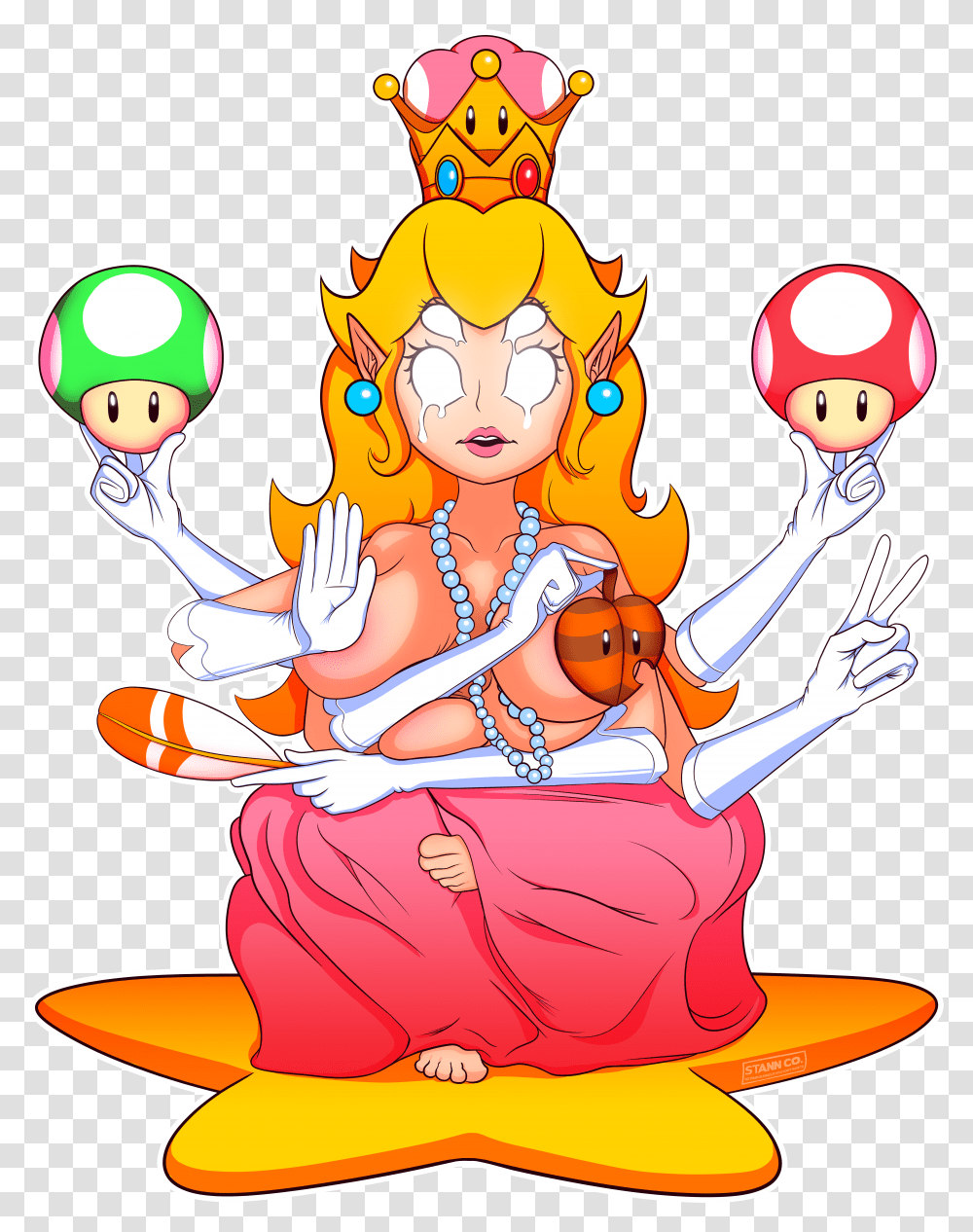 Ascended Princess Peach Transparent Png