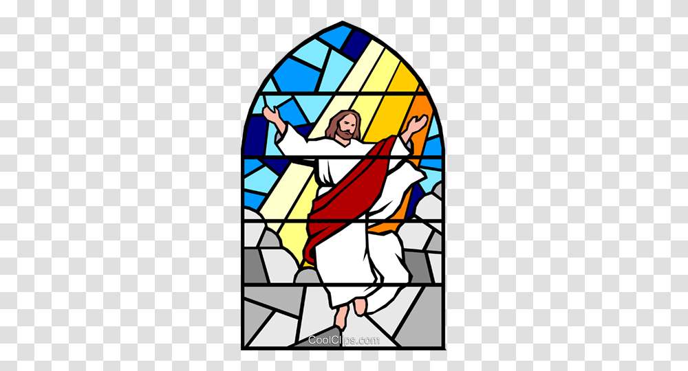 Ascension Into Heaven Royalty Free Vector Clip Art Illustration, Stained Glass, Poster, Advertisement Transparent Png