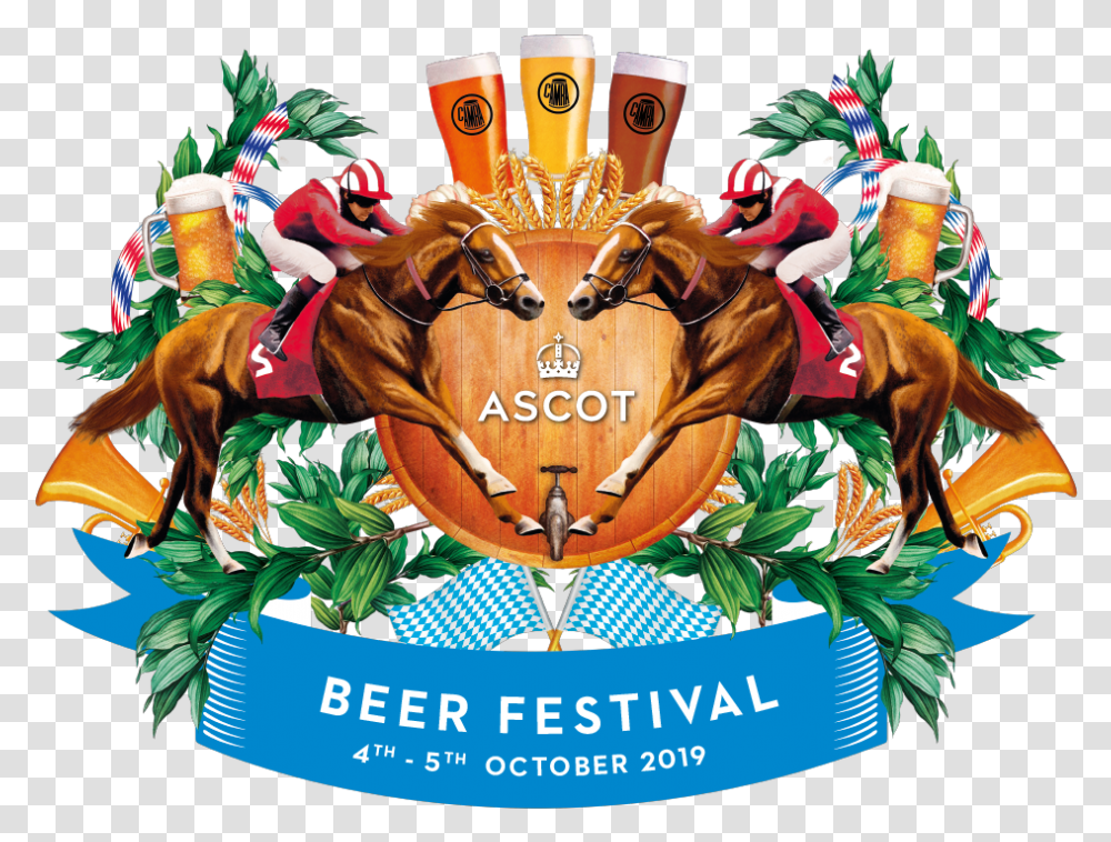 Ascot Beer Festival Logo Ascot Beer Festival 2019, Horse, Mammal, Animal, Person Transparent Png