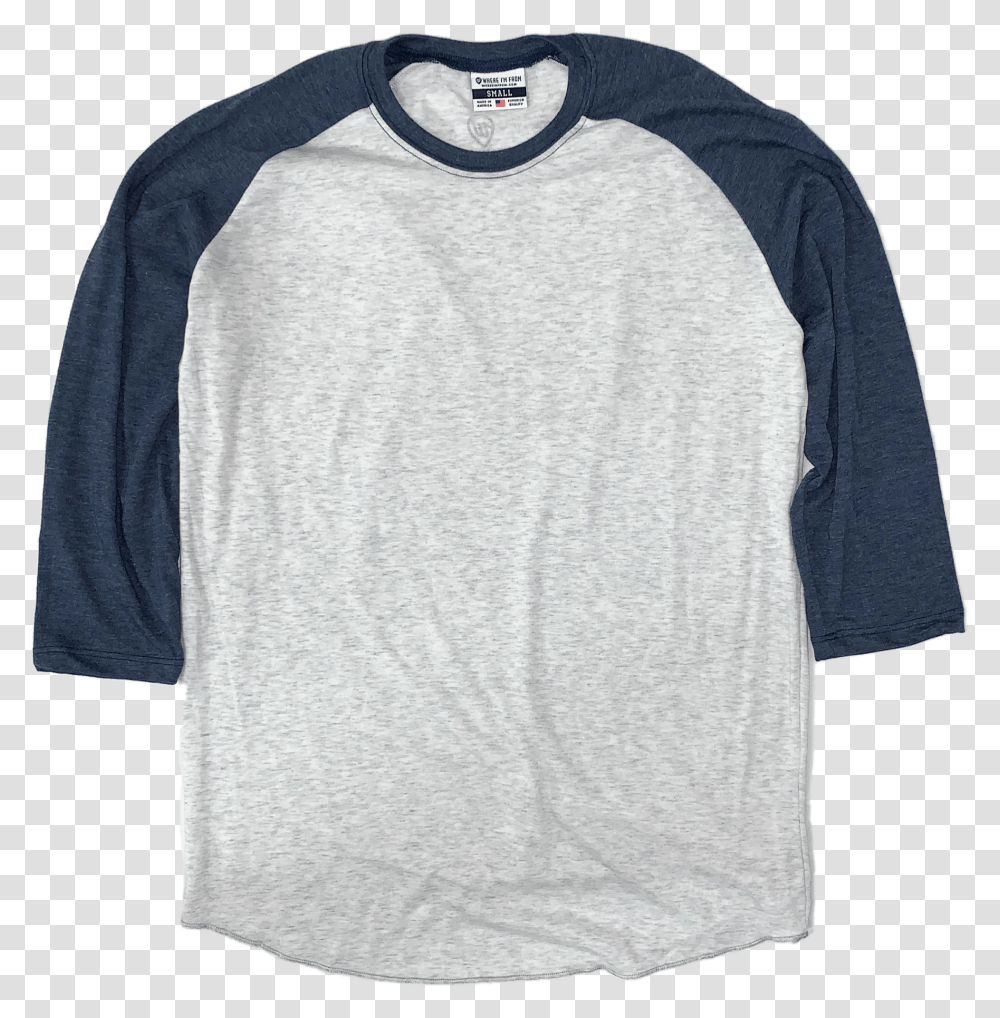 Ash Amp Navy Blank Raglan Tag Long Sleeved T Shirt, Apparel, Sweatshirt, Sweater Transparent Png
