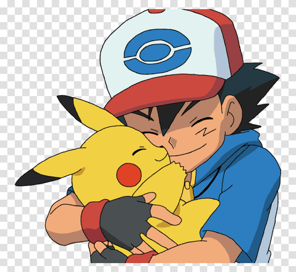 Ash And Pikachu 3 By Yodapee Cute Pikachu With Ash, Person, Human, Apparel Transparent Png