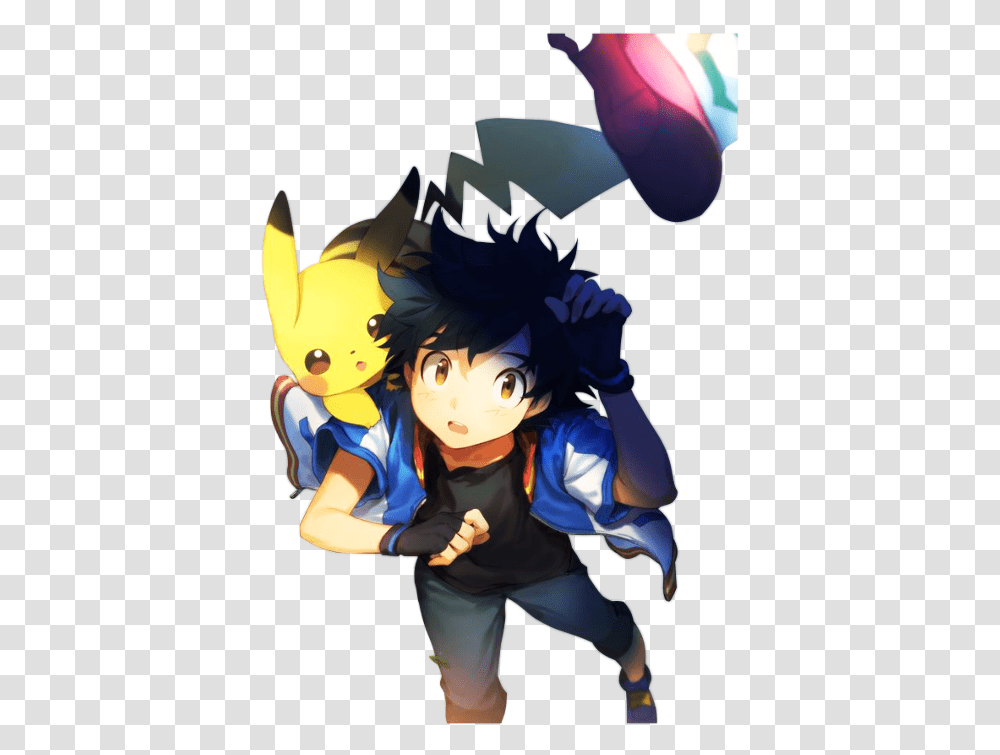 Ash Ketchum Hat Anime Boy Ash Pokemon, Manga, Comics, Book, Person Transparent Png