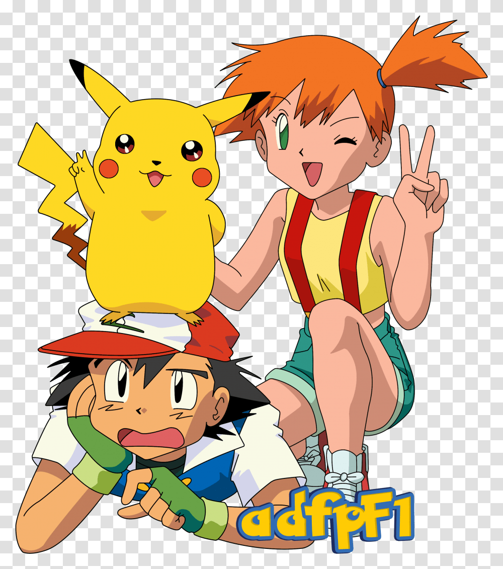 Ash Ketchum Misty And Pikachu, Person, Human, People, Family Transparent Png