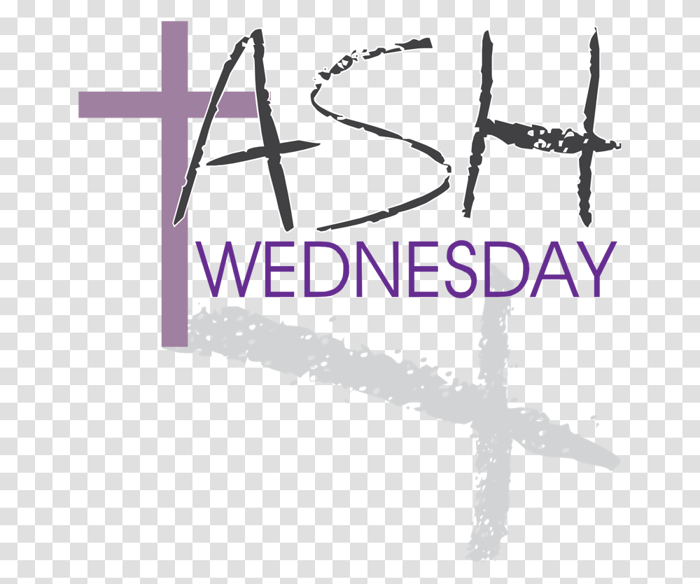 Ash Wednesday Cross Ash Wednesday Free Clipart, Label, Handwriting, White Board Transparent Png
