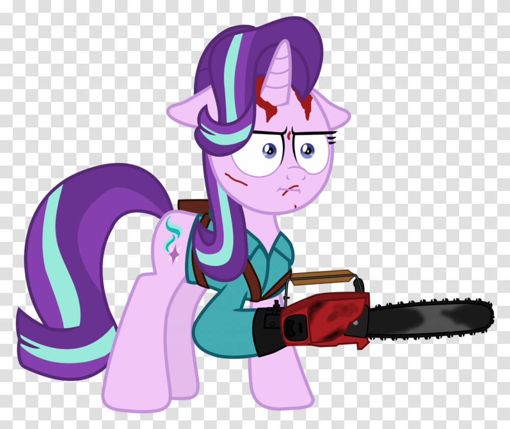 Ash Williams Blood Chainsaw Starlight Glimmer Evil Dead, Toy, Tool, Chain Saw Transparent Png