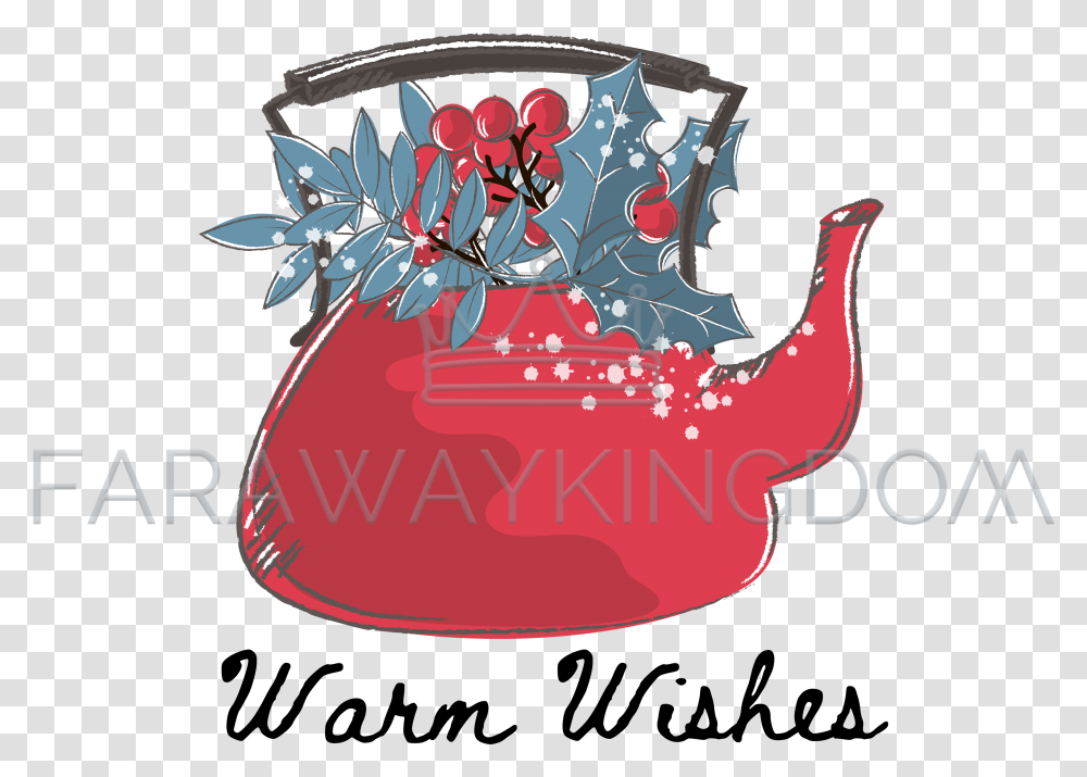 Ashberry Tea Merry Christmas Cartoon Vector Illustration Set Logo, Pottery, Teapot, Birthday Cake, Dessert Transparent Png