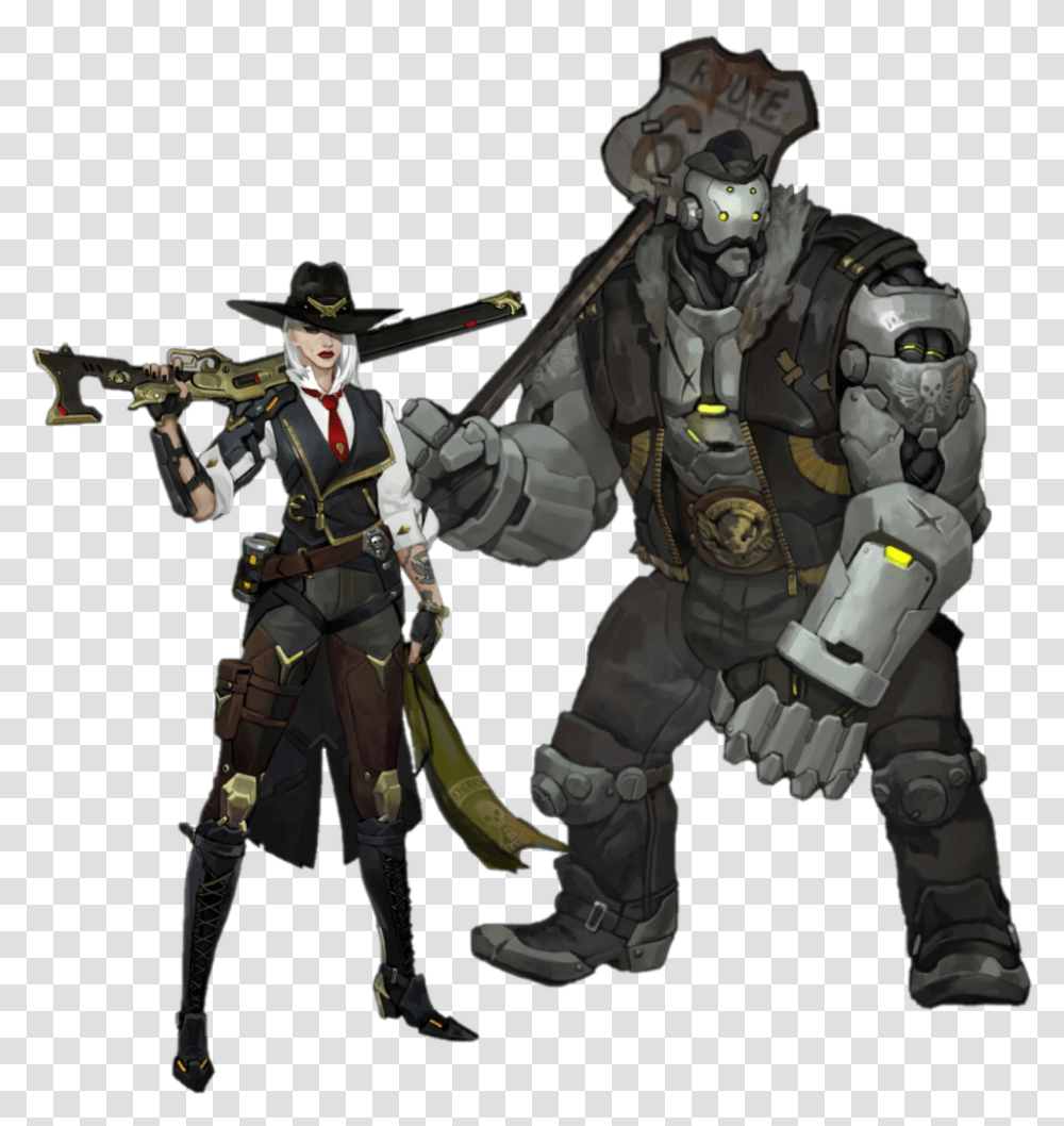 Ashe Overwatch Ashe And Bob, Person, Ninja, Toy Transparent Png