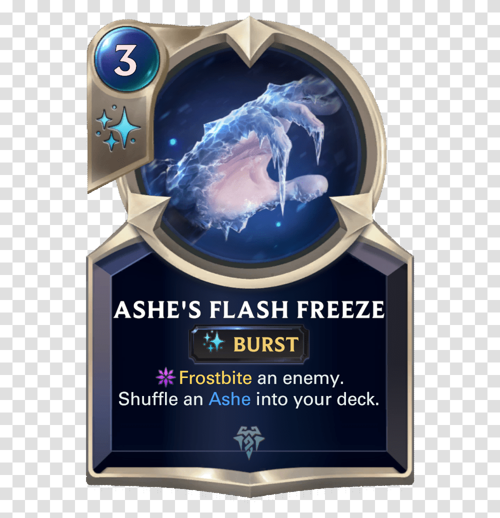 Ashe's Flash Freeze Card Image, Poster, Advertisement, Flyer, Paper Transparent Png