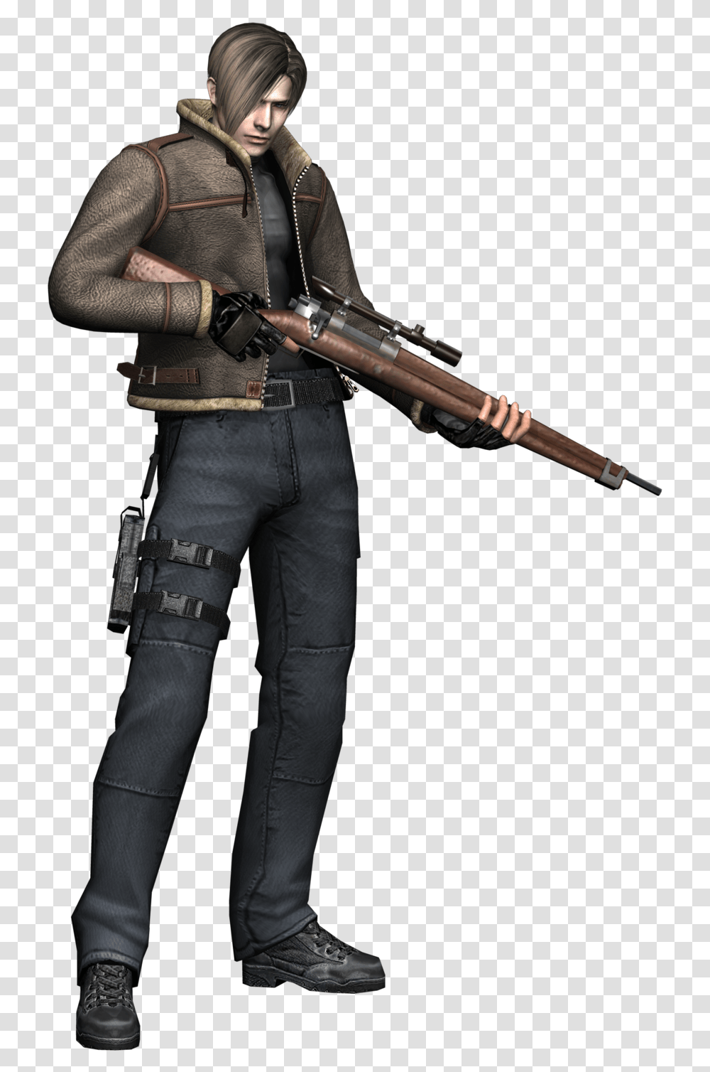 Ashley Graham Resident Evil Leon Shotgun, Person, Human, Weapon, Weaponry Transparent Png