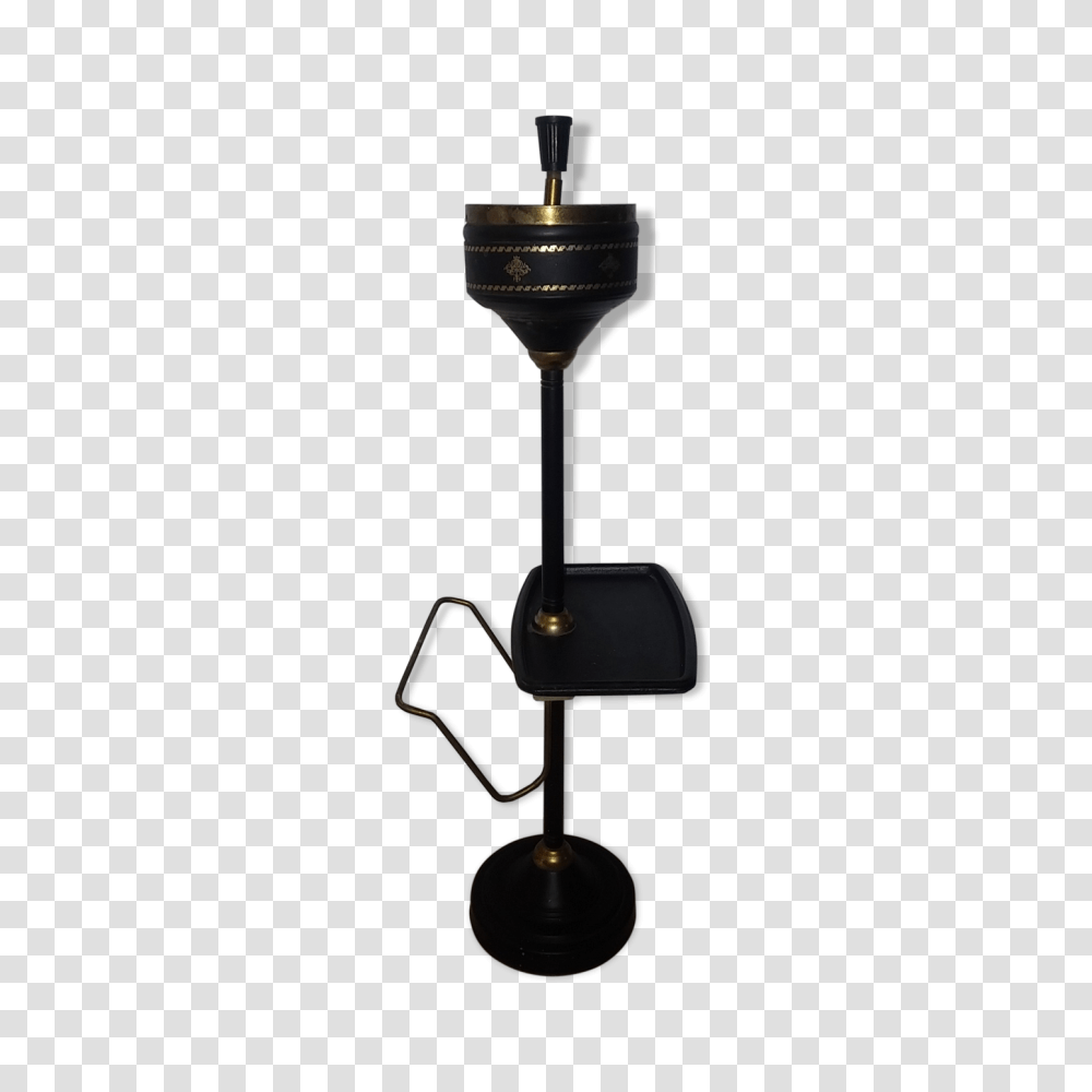 Ashtray On Vintage Metal Foot, Lamp, Glass, Microphone, Electrical Device Transparent Png