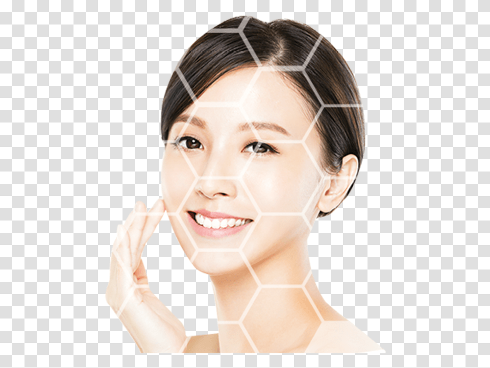 Asia Derma Headpiece, Face, Person, Female, Skin Transparent Png