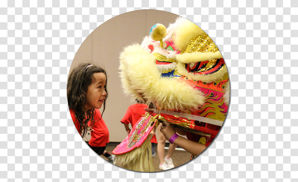 Asia Heritage Camps For Adoptive Families Lion Dance, Person, Face, Feather Boa Transparent Png