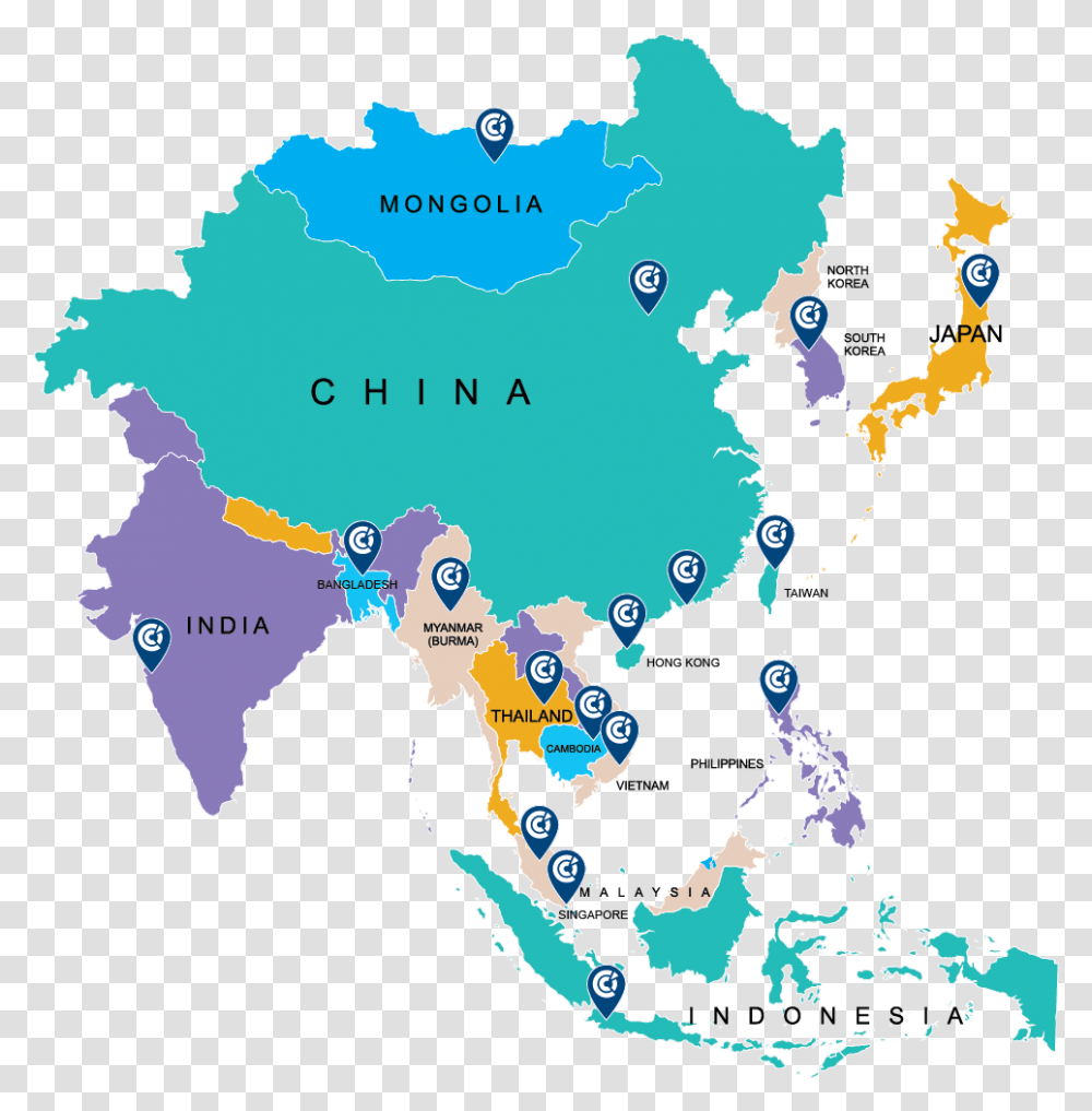 Asia Map, Diagram, Plot, Atlas, Poster Transparent Png
