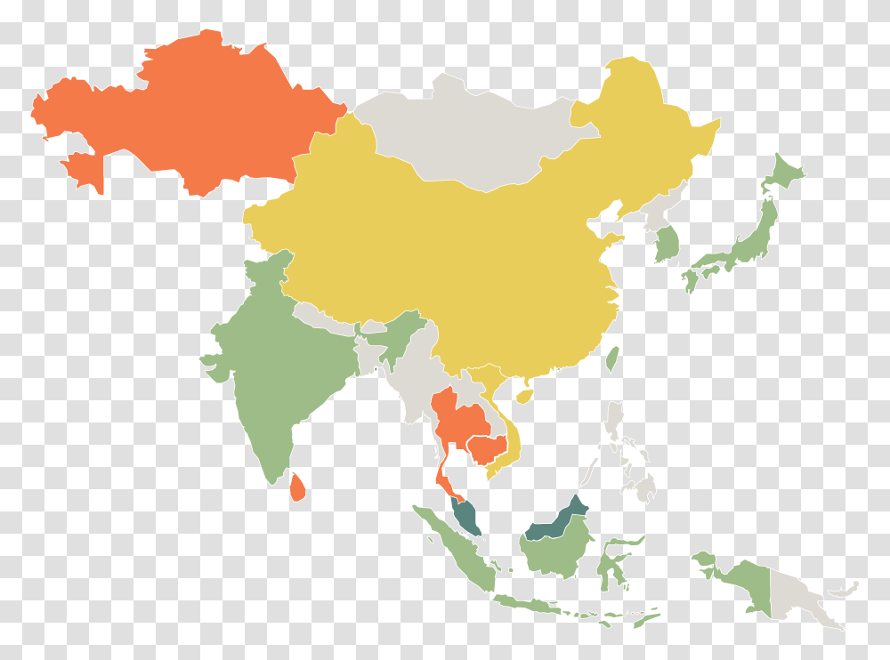 Asia Pacific, Map, Diagram, Plot, Atlas Transparent Png