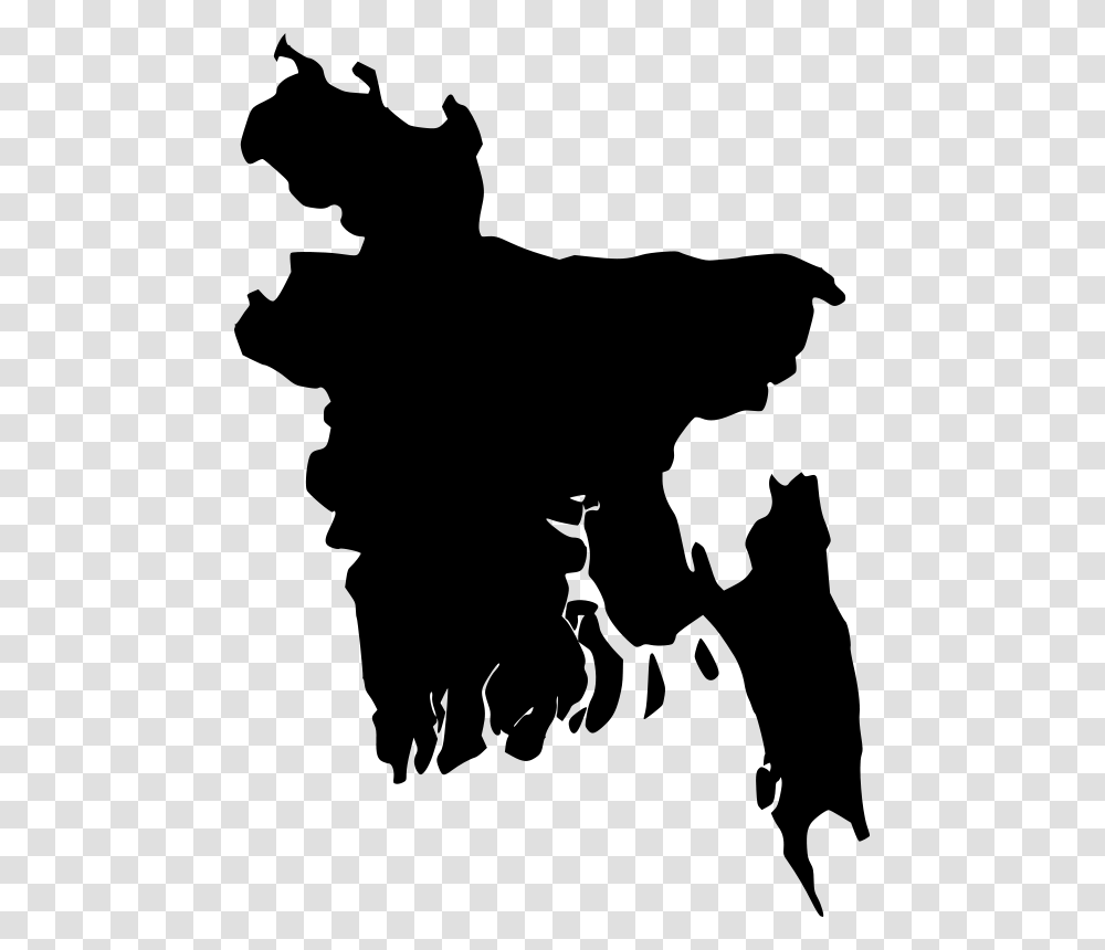 Asia Silhouette At Getdrawings Bangladesh Map Vector, Gray, World Of Warcraft Transparent Png