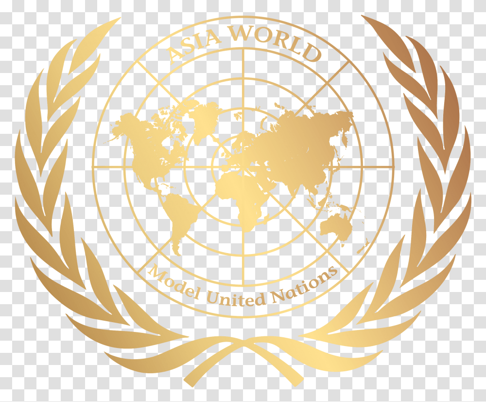 Asia World Model United Nations Logo, Trademark, Emblem, Badge Transparent Png