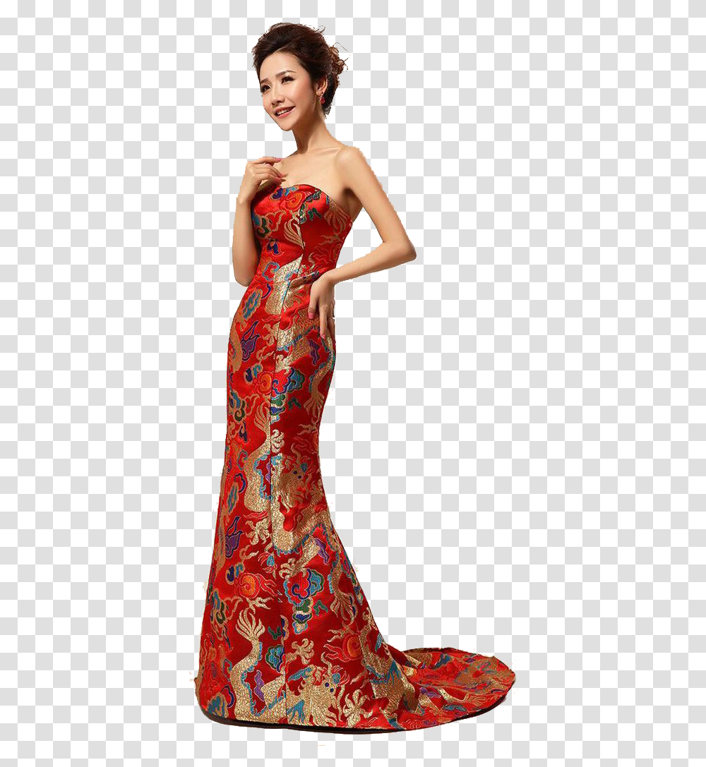 Asian Bridal Gowns Free Pic Asian Woman Dress, Apparel, Evening Dress, Robe Transparent Png