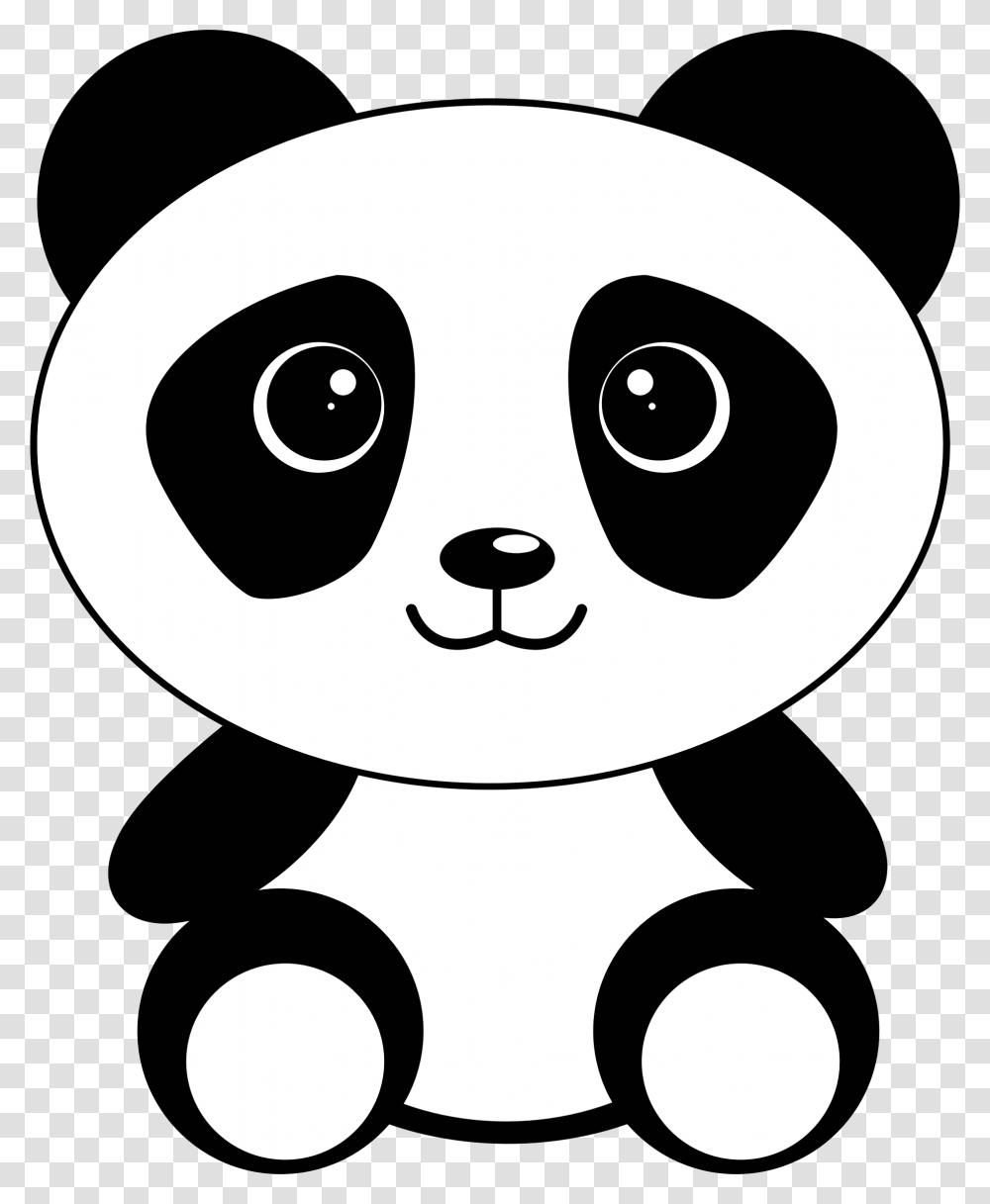Asian Clipart Cute Panda, Stencil, Alien Transparent Png