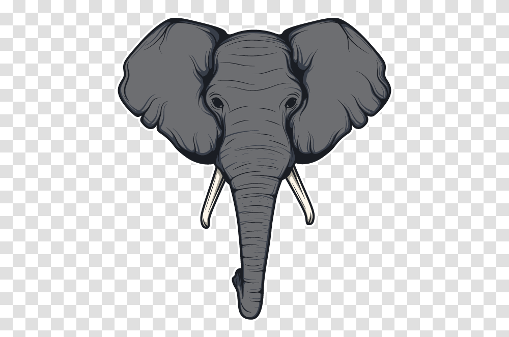 Asian Elephant Head Cartoons, Wildlife, Mammal, Animal, Zebra Transparent Png