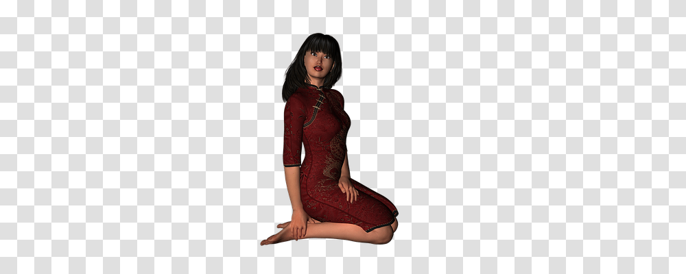 Asian Girl Person, Dress, Evening Dress Transparent Png