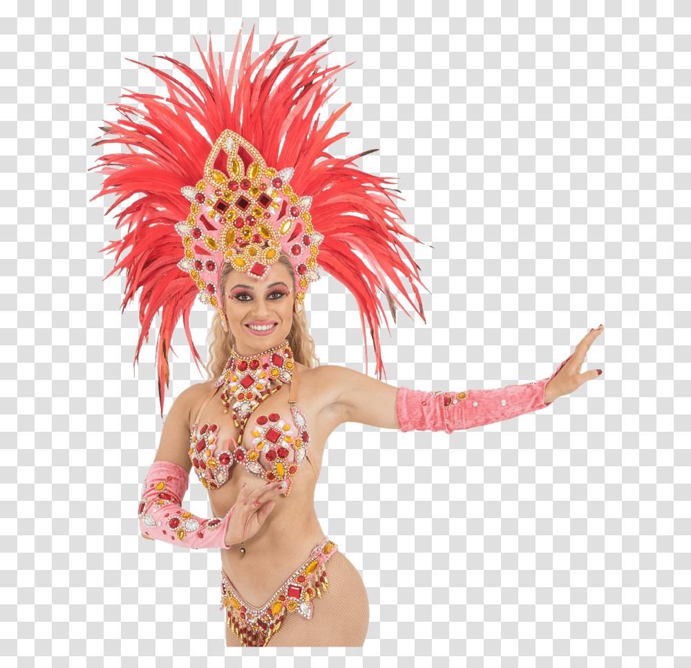 Asian Girl Dancing Brazil Carnival, Person, Crowd, Festival, Face Transparent Png
