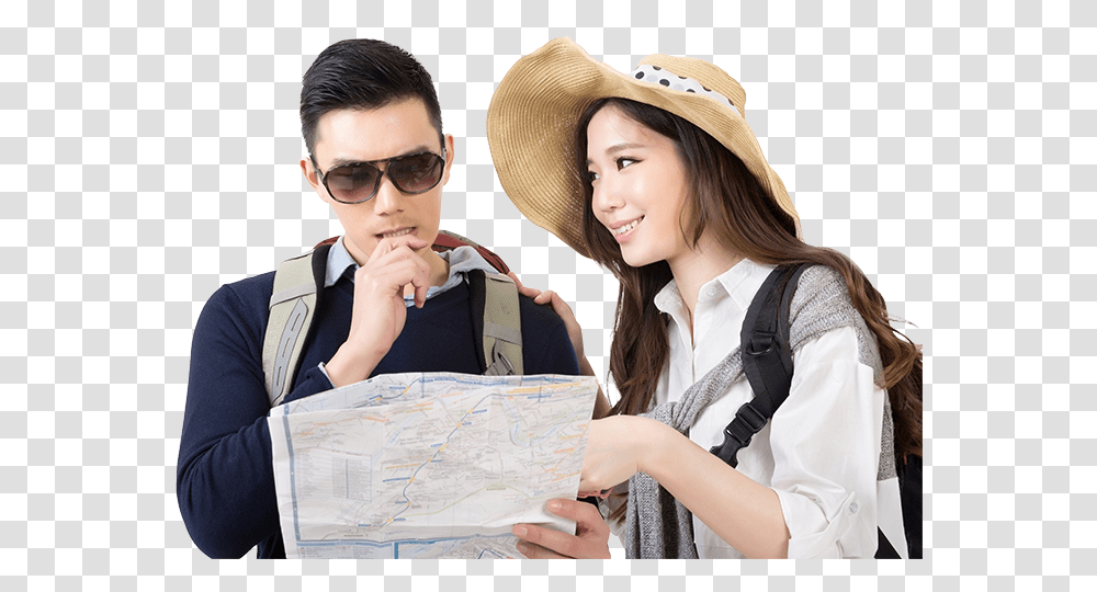 Asian Hat Asian Couple, Person, Sunglasses, Accessories Transparent Png