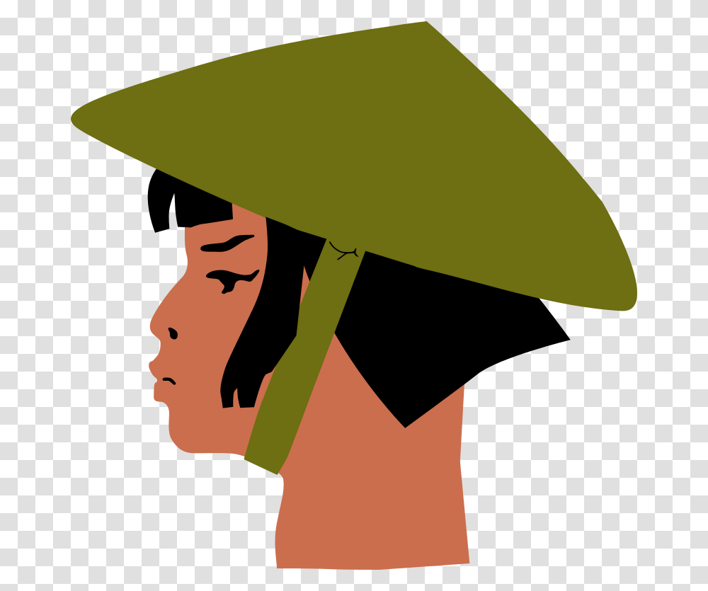Asian Lady's Head Portable Network Graphics, Apparel, Hat, Sombrero Transparent Png