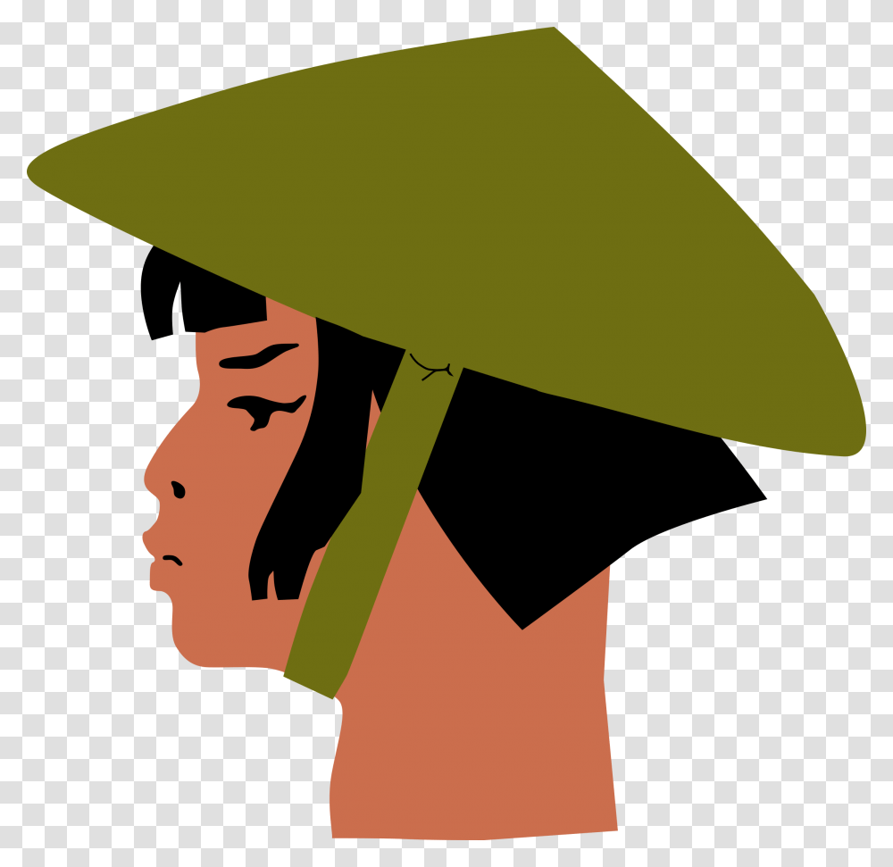 Asian Ladys Head Icons, Apparel, Hat, Sombrero Transparent Png