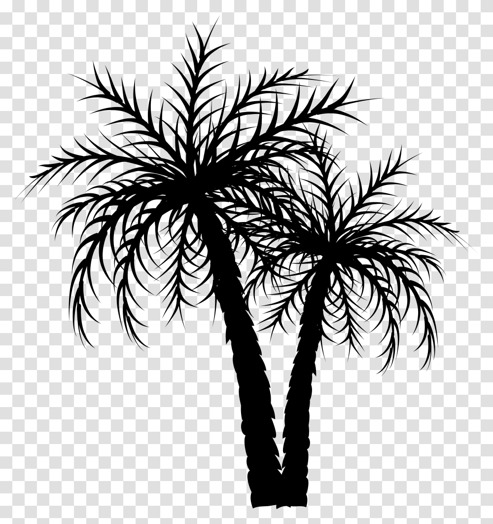 Asian Palmyra Palm Palm Trees Date Palm Coconut Image Palmyra Clipart, Gray, World Of Warcraft Transparent Png