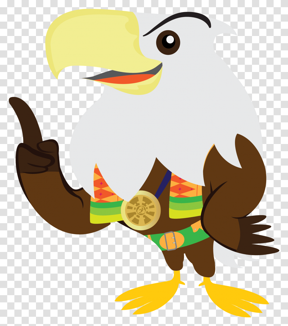 Asian Paragames 2018 Mascot Momo Clipart Download 3rd Asian Para Games, Bird, Animal, Eagle, Beak Transparent Png