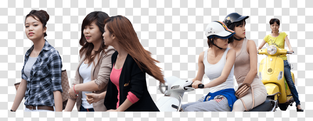Asian People, Person, Human, Moped, Motor Scooter Transparent Png