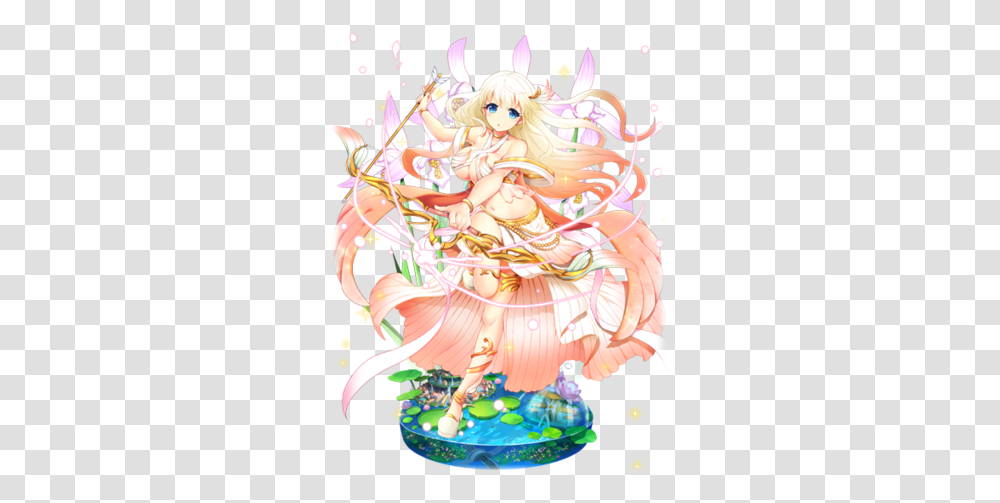 Asian Pogonia Flower Knight Girl Wikia Fandom Cartoon, Graphics, Floral Design, Pattern, Manga Transparent Png